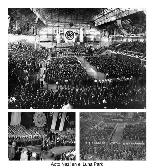 acto nazi en el luna park